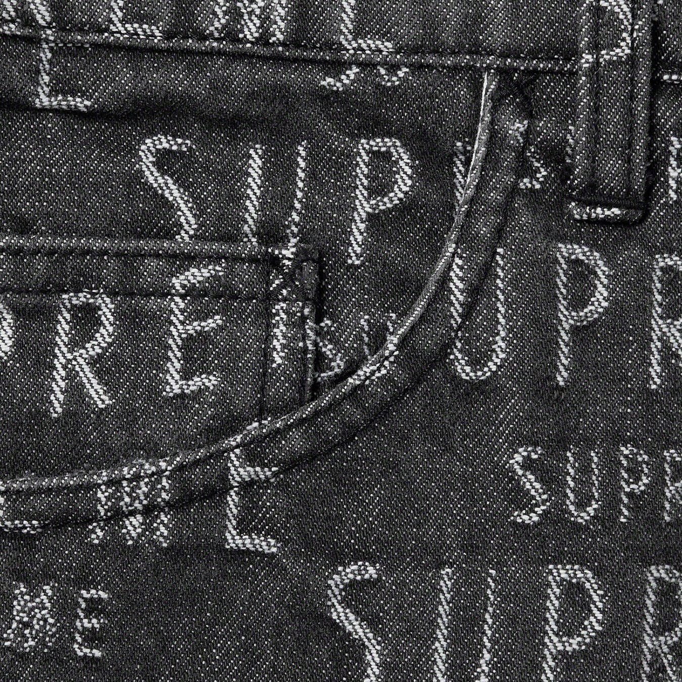 Warp Jacquard Logos Denim Painter Short view 10